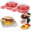 2 Set Easy Eggwich Microwave egg cooker Fast Muffin egg sandwich Breakfast Pan 2