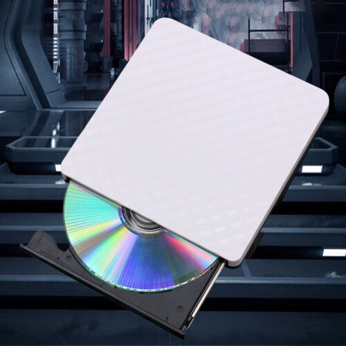 jixopn USB3.0 Οπτικός Δίσκος Δωρεάν Μονάδα Εγγραφής DVD για Φορητό Υπολογιστή Mac (Λευκό) 2