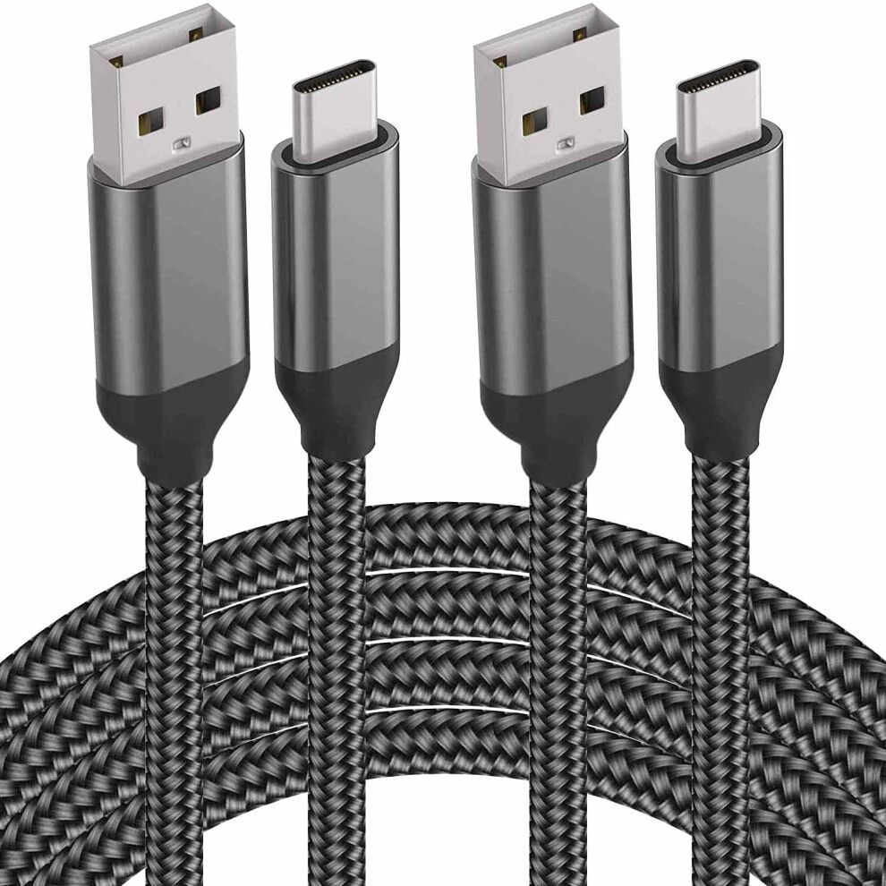 Usb C Cable, [6.6Ft 2Pack], 3A Fast Charging,Nylon,Type C Charger Cord For Compatible With Samsung Galaxy S21 S20 S10 S10e S9 S8 9464372795154