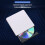 jixopn USB3.0 Οπτικός Δίσκος Δωρεάν Μονάδα Εγγραφής DVD για Φορητό Υπολογιστή Mac (Λευκό) 6
