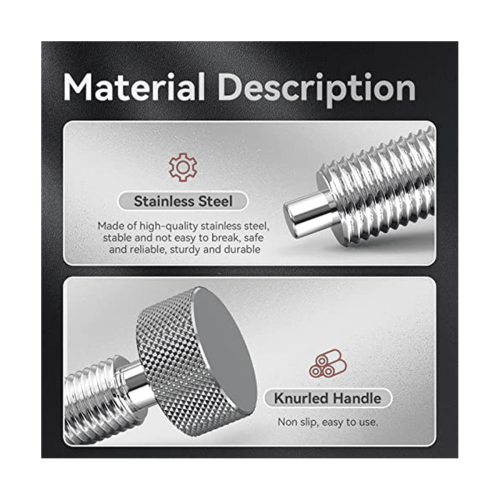 , Tools Handle for M6 Retractable Spring Locking Pins Plunger Latch for Rolling Toolbox 4pcs 1