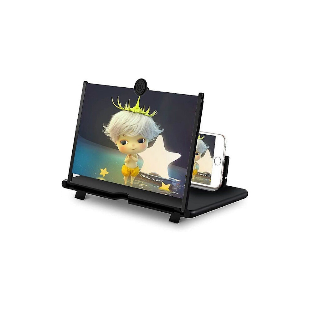 16'' Screen Magnifier Magnifying Glass, 3D Phone Screen Magnifier, Mobile Phone Magnifier Screen Enlargement For All Smartphones