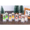 LED julelys, 4 stk. glitter julelys uden flamme 4