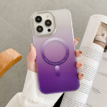 Kompatibel med Apple, kompatibel med iPhone 13Pro Max, magnetisk, sikker, gradient hybrid TPU PC stødsikkert cover