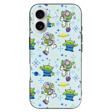 Toy Story TPU-cover til iPhone16 – Ultratyndt, stødsikkert, gulningsbestandigt, ridsefast, trådløs opladningskompatibelt, forbedret greb, sort