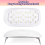 Λάμπα UV ρητίνης, λάμπα ρητίνης UV/LED ταχείας σκλήρυνσης 48W με 30 τεμάχια χάντρες 6