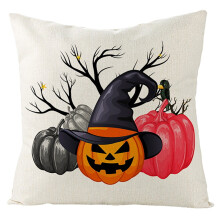 Halloween kussenhoes in boerderijstijl voor bank/sofa, 18x18 inch