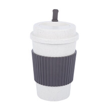 Kaffeebecher für Heiß- und Kaltgetränke, kompatibel mit tropischem, auslaufsicherem Deckel, wiederverwendbar und umweltfreundliches Material