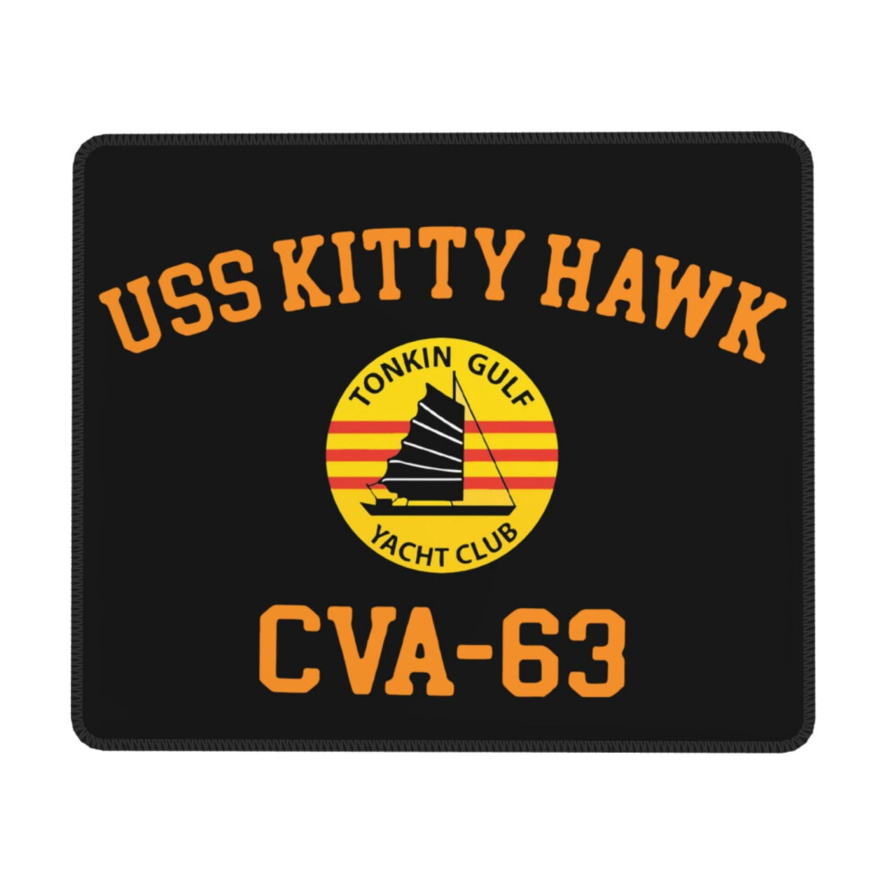 Uss Kitty Hawk (Cv-63) Rubber Lock Edge Mouse Pad, Office Desk Pad, Writing Pad, Multi Code Game Pad Mouse Pads For Computers Laptop Mouse Mouse Pad 9464372798001
