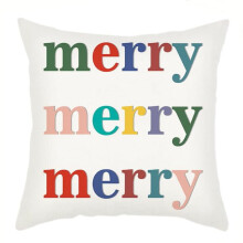 Kerstkussenhoezen met notenkrakermotief, 45 x 45 cm, winterse feestkussenhoes voor bank of fauteuil.