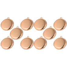 Photo Box Pendant Accessories Necklace with Picture inside Mini Decor Stainless Steel Necklaces Heart Locket Miss 10 Pcs