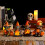 SUSUchens Λάμπα κολοκύθας για το Halloween, άγαλμα ρητίνης κήπου, φωτιστικό κολοκύθας, 4