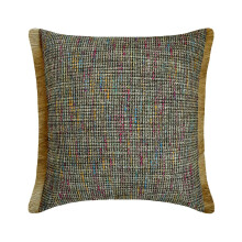 HomeCentric Dekorative Grå 35x35 cm Pudebetræk, Jute Blonde & Marokkansk Stil til Sofa, Ensfarvet Mønster Moderne - Jute Carnival