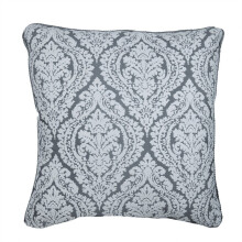 HomeCentric-tyynynpäälliset, damaskikuvioinen koristetyynynpäällinen, yhteensopiva harmaan norsunluunvärisen sohvatyynynpäällisen kanssa, 2