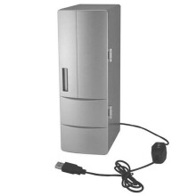Chicmine Mini Frigorifero Portatile USB a Doppio Uso in ABS Mini Frigorifero Riscaldamento Raffreddamento Bevande per Ufficio