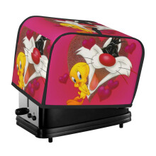 Tweety Bird Toaster Cover 2 Slice, Bread Dust Cover & Fingerprint Protection-Polyester, Kitchen Small Appliance Covers
