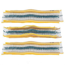 2500 stuks 1/4W weerstandsset, assortiment metaalfilmweerstanden, eenvoudig te gebruiken weerstanden