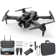 Drone Jacenvly WiFi FPV avec caméra HD 1080p, maintien d'altitude, quadricoptère RC pliable, vol circulaire et en itinéraire, mode sans tête,