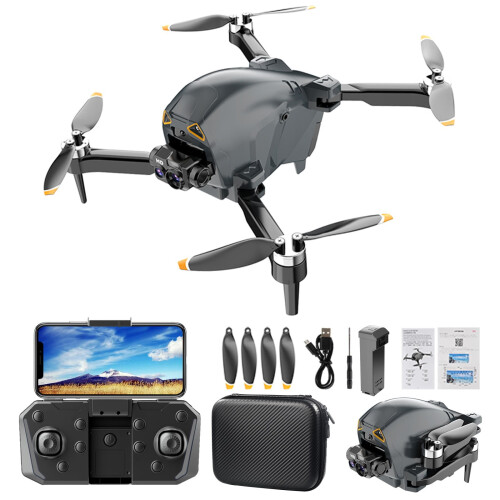Zeceouar Drone με κάμερα FPV, κινητήρα χωρίς ψήκτρες, τετρακόπτερο 2.4G RC, διατήρηση ύψους, 2
