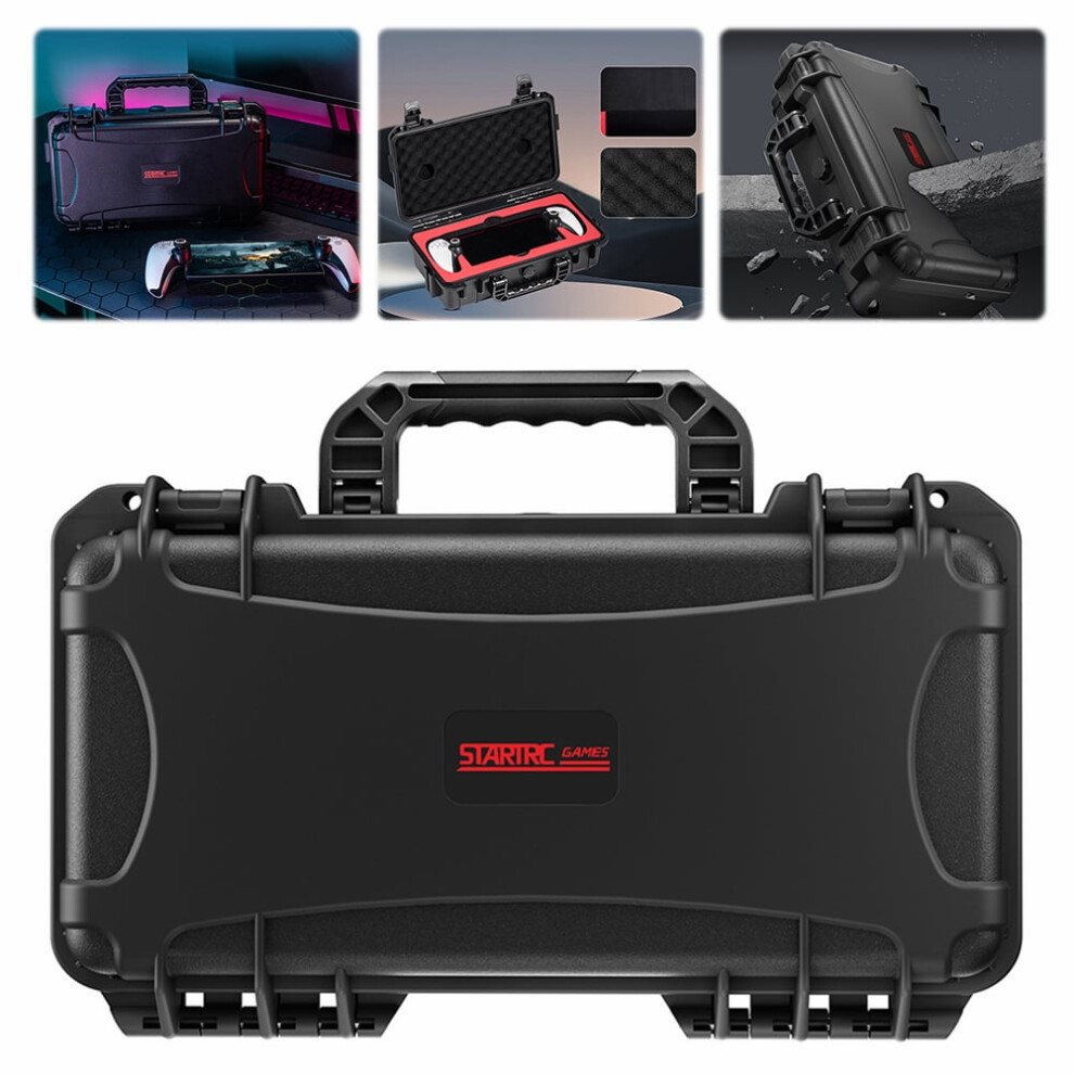 Jixopn Hard Carrying Case Waterproof Portable Travel Protective Bag For Ps5 Portal Black 9464372877157