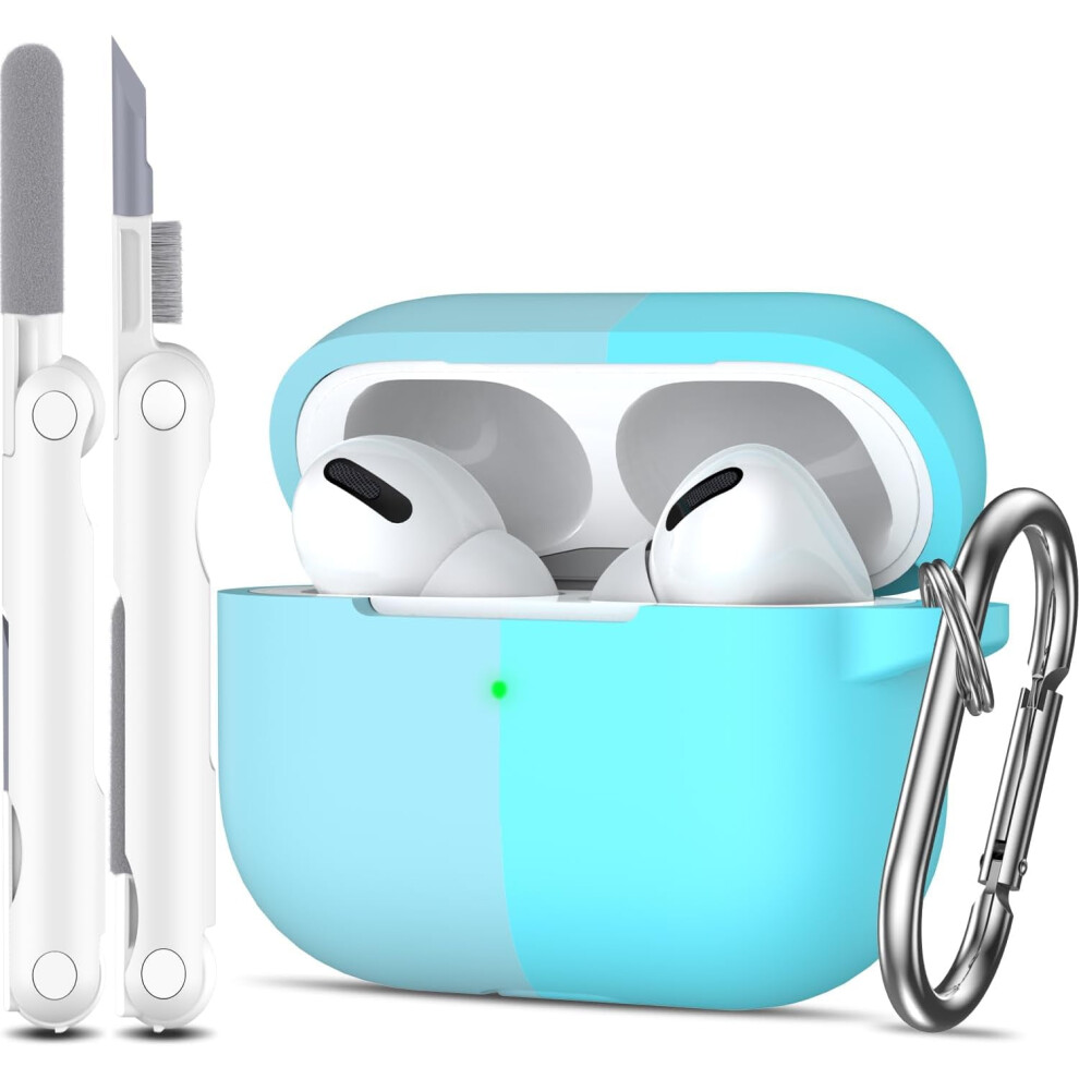 For Compatible With Airpods Pro Case Cover, Military Grade Anti-Fall Soft Silicone Shock-Absorbing Protective For Compatible With Airpods Pro 9464372877201