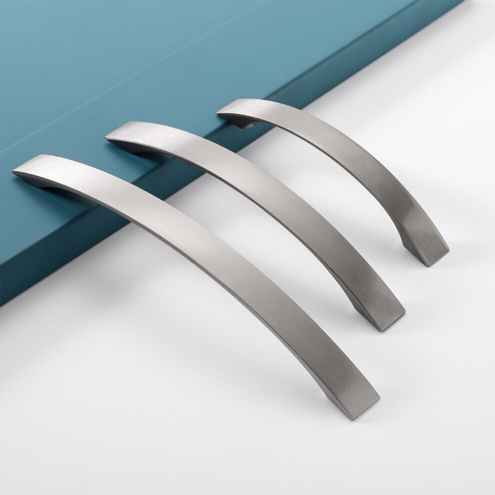 Stainless Steel Cabinet Handles Bar Pulls - Modern Silver Brushed Nickel Finish For Kitchen Hardware 9130661569446