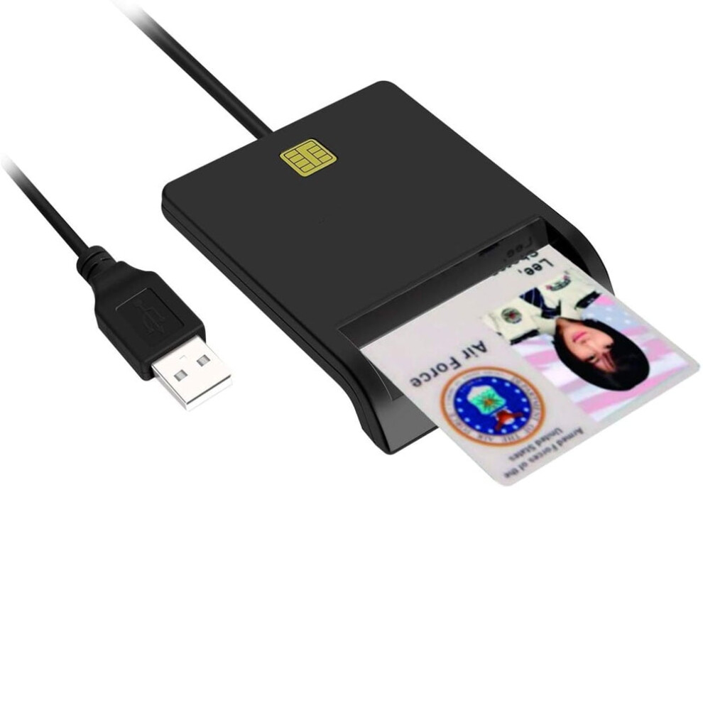 Smart Card Reader Dod Usb Common Access Cac, Compatible With Windows, Mac Os And Linux 9464372877621