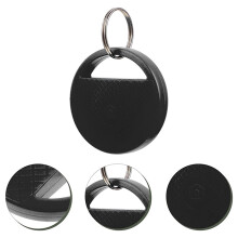 SUSUchens Tweeweg scheidingsalarm APP-bediening Selfiefunctie Slimme tracker met metalen ring Luid geluid Bluetooth-compatibel 5.0 Sleutelzoeker Zwart