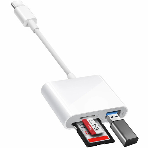 Lector de tarjetas de memoria SIISLL USB 3.0 tipo C para tarjetas SD/Micro SD
