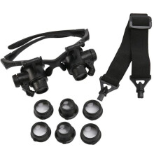 Kit de reparare a instrumentelor de ceas Lupă pentru uzură a capului cu lumini LED 10X15X20X25X Lupă de reparare a lupei