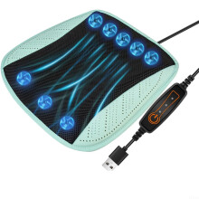 Car Cooling Seat Cushion with 3Level Airflow, USB Powered Breathable Ventilated Cover Green