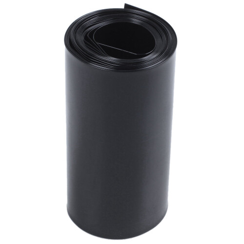 1 ρολό 70mm/44mm PVC θερμοσυστελλόμενου σωλήνα περιτύλιξης μαύρο & 1 τεμάχιο PVC 2