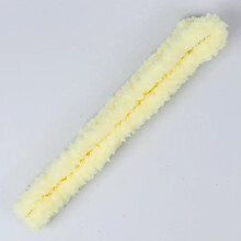 Jumbo Chenille Pipe Cleaner 1m Coral Fleece Stem for DIY Crafts and Art Projects Milk Yellow