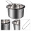 Ensemble de bain-marie double en acier inoxydable durable COSLUS 5