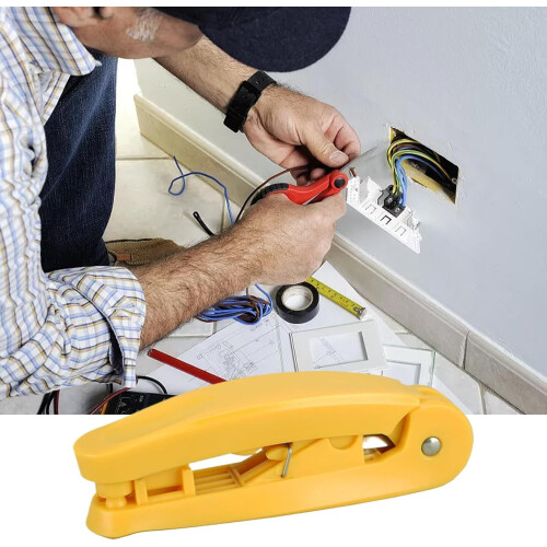 Ethernet Cable Wire Stripper with Punch Down Cutter for Cat5 Cat6 Telephone and Computer UTP 1