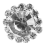 Crystal Rhinestone Button Flat Back Decoration DIY 15mm 50 Pcs Clear 5