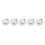 Crystal Rhinestone Button Flat Back Decoration DIY 15mm 50 Pcs Clear 4