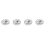 Crystal Rhinestone Button Flat Back Decoration DIY 15mm 50 Pcs Clear 3