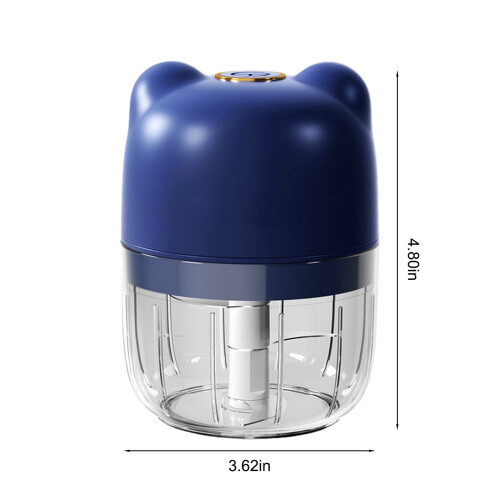 Ηλεκτρικός Κόφτης Σκόρδου ZKCCNUK 250ml, Φόρτιση USB, για Σκόρδο, Κρεμμυδάκι, Πιπεριά, 1