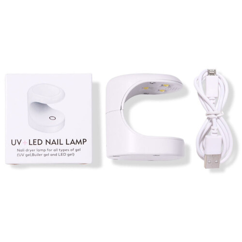 Λάμπα νυχιών LED Φορητή λάμπα UV 16W για νύχια με τζελ, Μίνι πιστολάκι νυχιών USB για 2