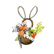 Bunny Themed Holiday Decor, Perfect For Easter Decorations And Egg Hunts With Artificial Flower Design Resembling Real Flowers