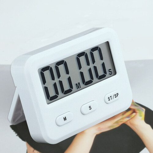 Pomodoro Technique Timer, Magnetic Stand Hook Timer With Adjustable Volume, Large Display For Clear Visibility In Any Setting (1PCS) 2