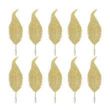 Silk Wedding Decorations Enhanced With Artificial Gold Palm Leaves, Elevate Your Celebration With Timeless Beauty, 20Cm In Size, Suitable For