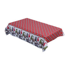 Waterproof Vinyl Tablecloth With Flannel Backing Reusable Plastic Table Cover For Indoor Outdoor Use Stain Resistant Soft Comfortable Home Decor