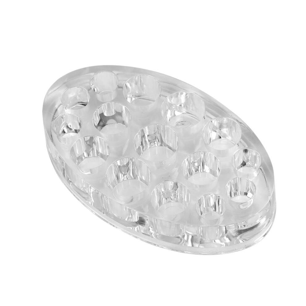 Transparent Acrylic Pigment Cup Holder for Tattoo Ink with Multiple Cup Sizes and Fast Organization