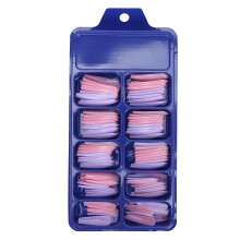 Acryl nageltips, volledig bedekkend, doodskistvorm, matte afwerking, duurzaam, herbruikbaar, kunstnagels voor nail art, ABS-materiaal, ademende nagel