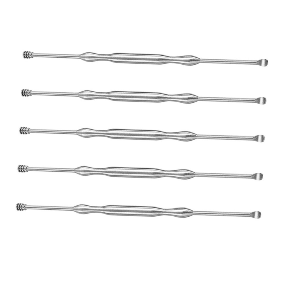 Ear Cleaning Tool Set Stainless Steel Earwax Removal Kit with Precise Reusable Tips 5pcs