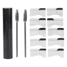 Transparent Mapping Stickers Eyebrow Stamp Stencil Kit with Waterproof Eyebrow Pencil Long Lasting Smudge Proof Disposable Eyebrow Stencils for