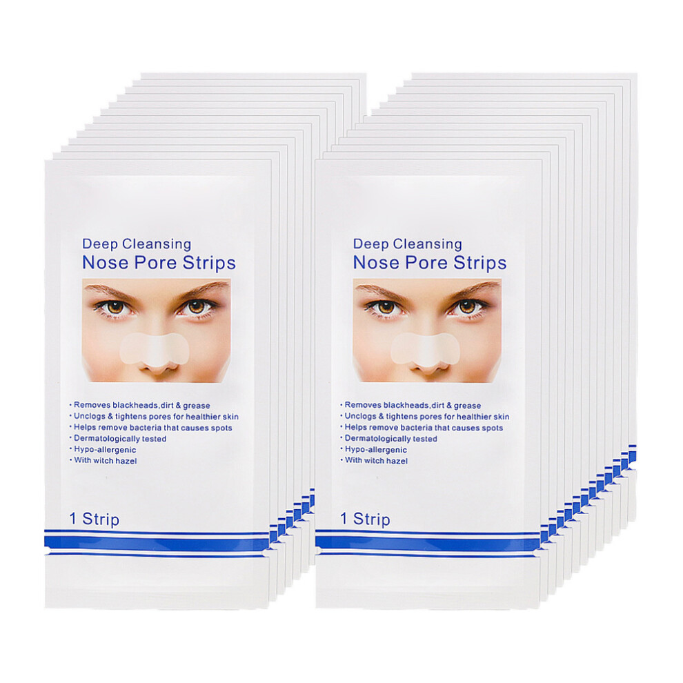 Nose Strips For Blackhead Removal, Mineral Strips Unclog Pores, Tighten Pores And Control Oily Skin, Portable Design For Home Or Travel (Small)