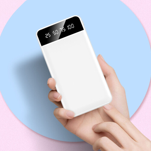 Φορητό Power Bank 10000mAh διπλής κατεύθυνσης γρήγορης φόρτισης 2Usb με ψηφιακή οθόνη με LED